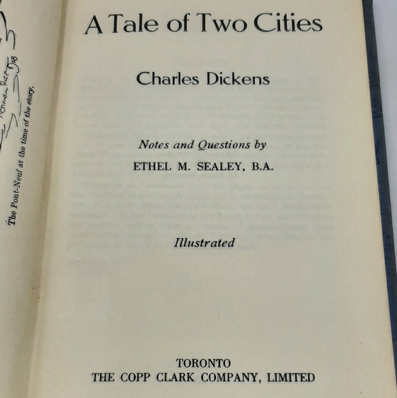 Dickens A Tale of Two Cities Sealey Hard Cover Book 1935 Illustrated Vintage - Picture 5 of 10